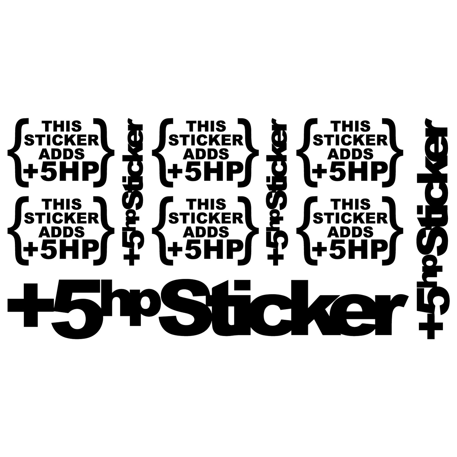 50Hp Boost Kit Ark – 10 Stickers – 58X29Cm.