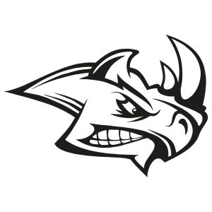 Angry rhino