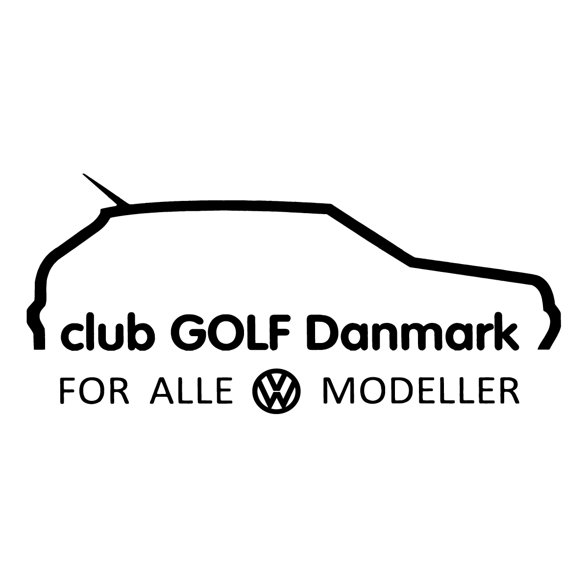 Club Golf Danmark Sticker
