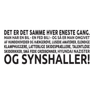der er det samme hver eneste gang
