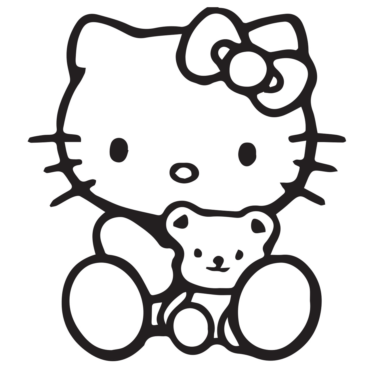 Hello Kitty – With Teddy