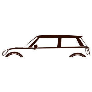 Mini Cooper silhuet