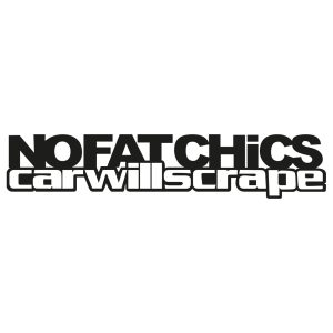 No fat chics - Car will scrape 1