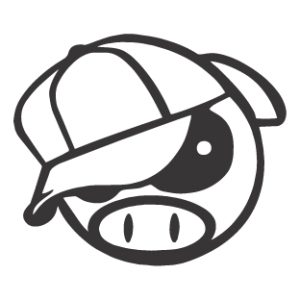 Pig with cap