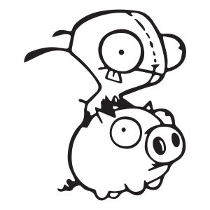 riding pig