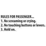 Rules For Passenger