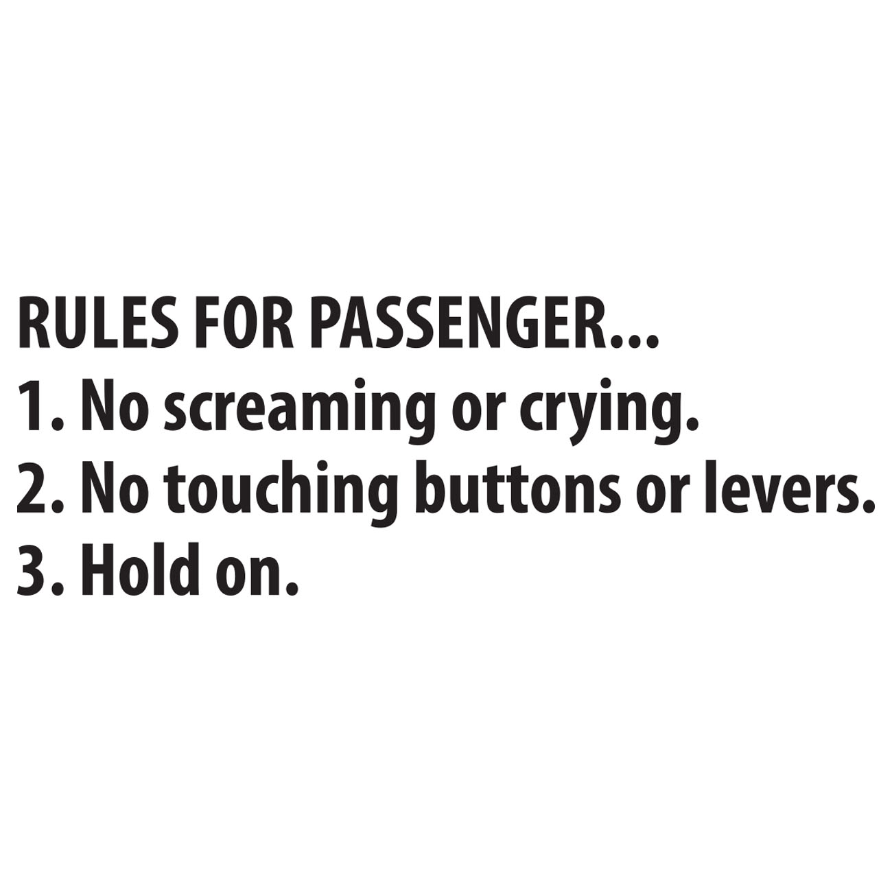 Rules For Passenger