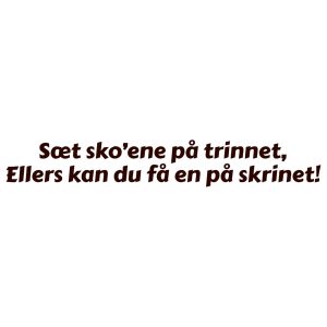 Sæt skoene på trinnet