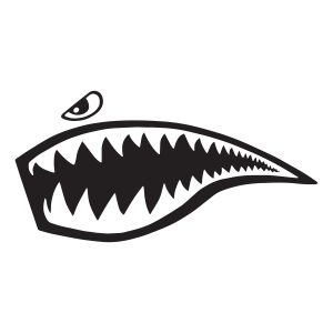 shark teeth eye