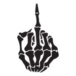 Skeleton Hand Fuck You