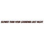 Slower Than Your Grandma Last Night