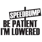 Speedbump – Be Patient Im Lowered