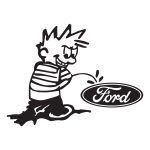 Steen Pisser Paa Ford