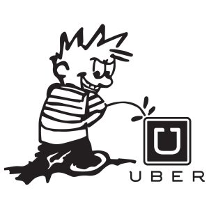 Steen pisser på uber