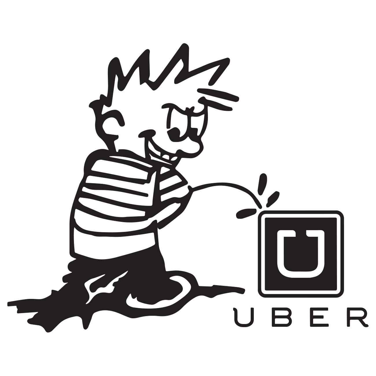 Steen Pisser På Uber