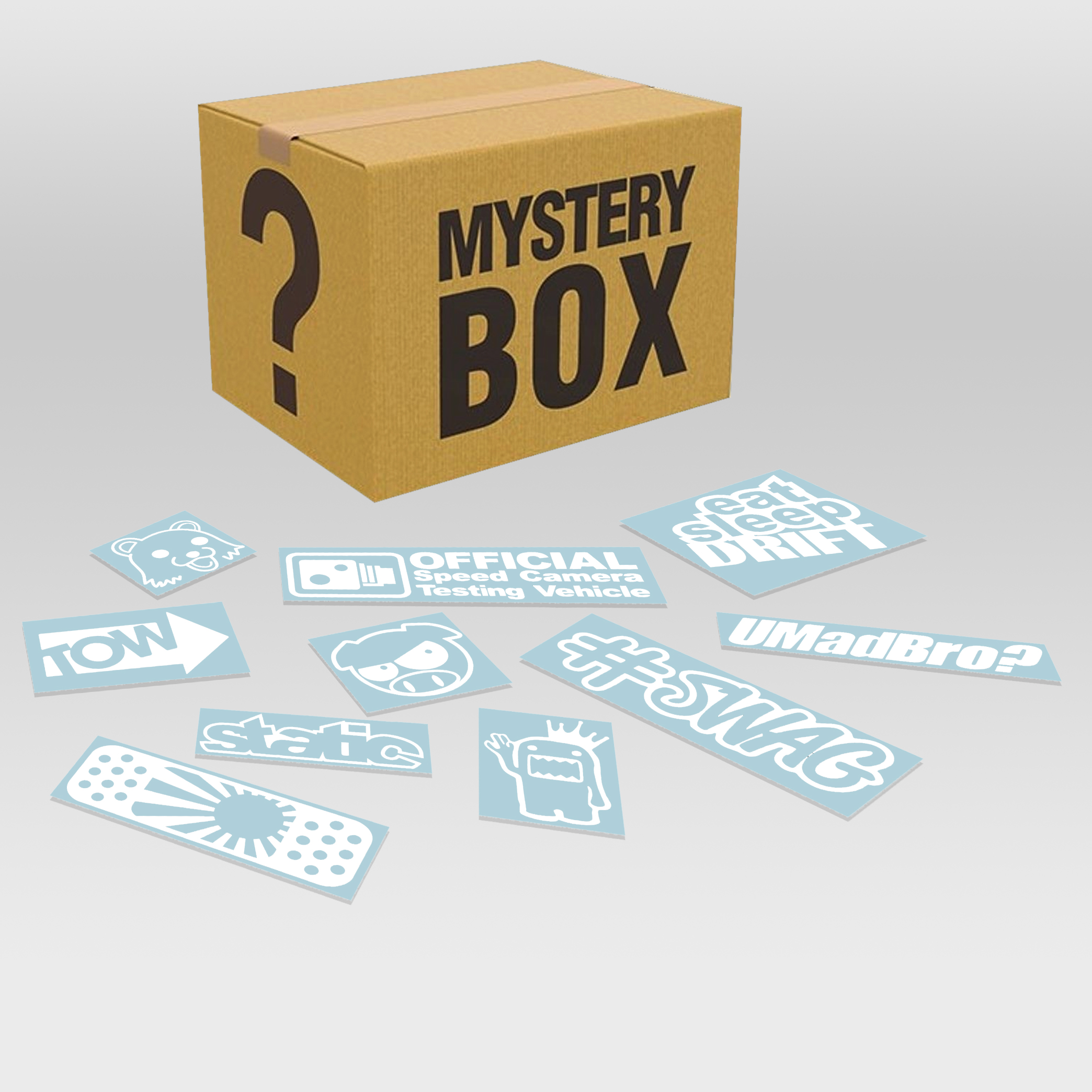 10 Stk Assorteret Stickers – Hvide
