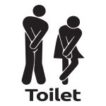Toilet Sign – Wallsticker