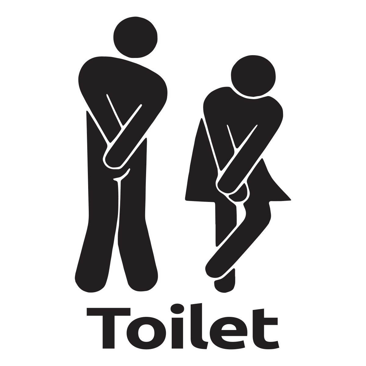 Toilet Sign – Wallsticker